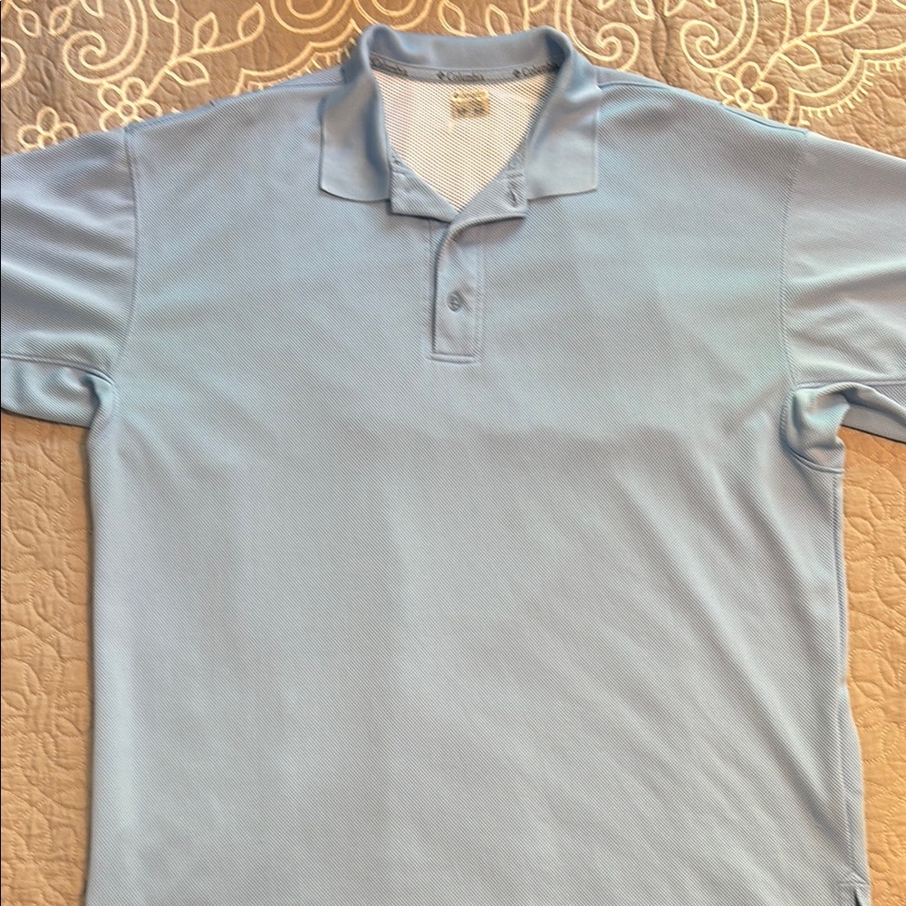 Columbia Light Blue Polo Shirt
